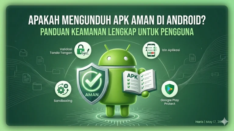 Infografik tentang apakah unduh APK aman