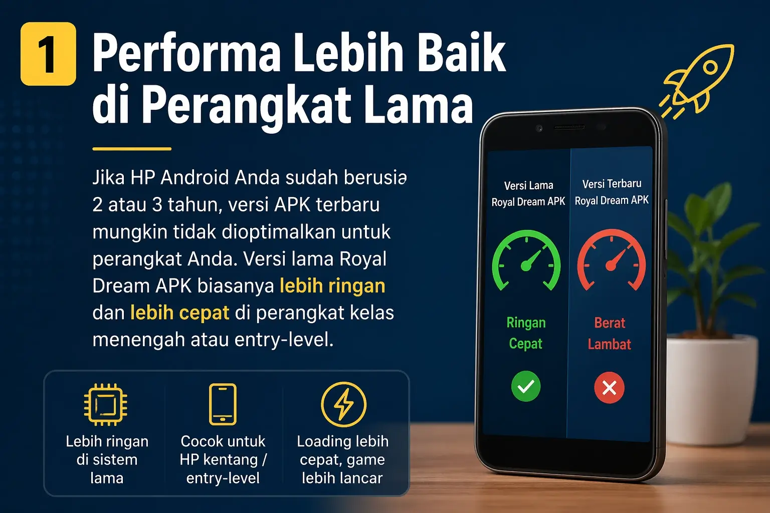 Performa Lebih Baik di Perangkat Lama
