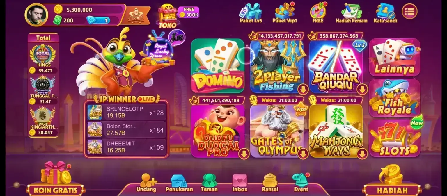 Perpustakaan Game yang Luas